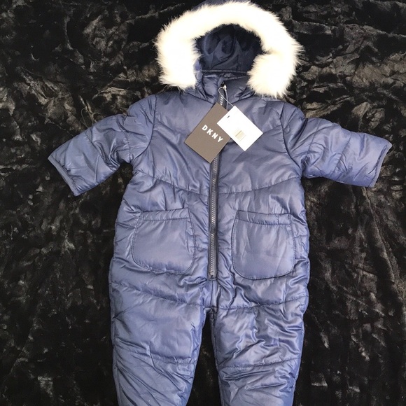 Dkny Other - DKNY Bubble Pram with Faux Fur Trim.3/6 M